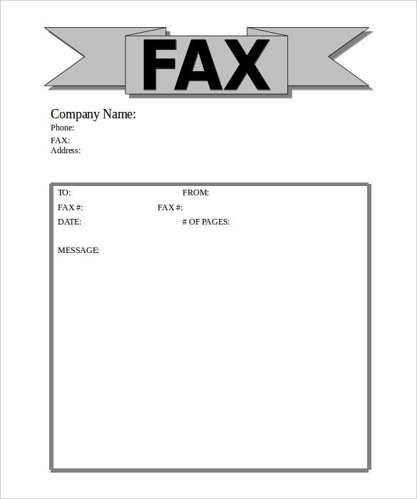 Mac Fax Cover Sheet Templates Download
